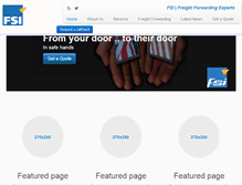 Tablet Screenshot of freightsolutionsinternational.com